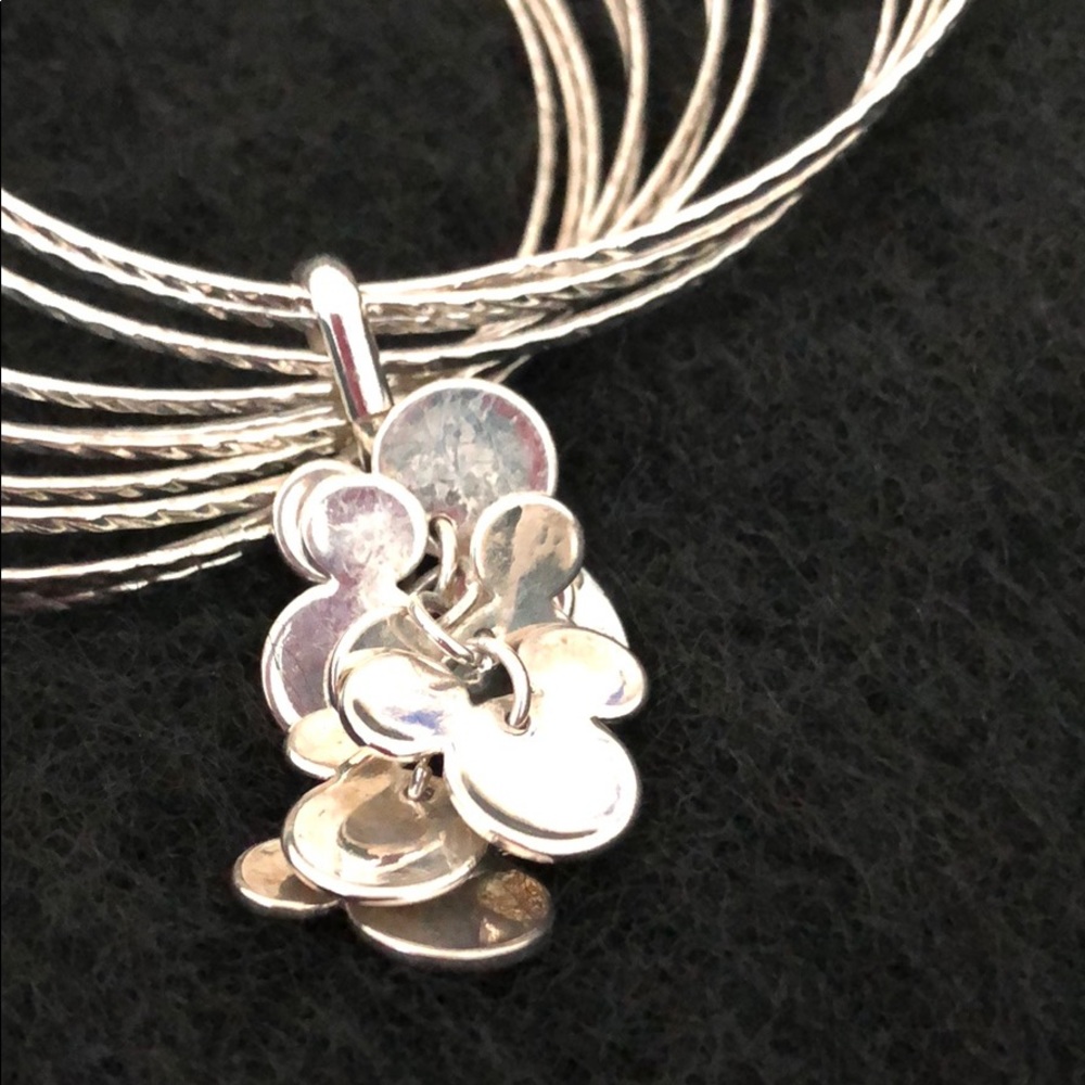 SILVER DISNEY MICKEY MOUSE BANGLES - Picture 4 of 8